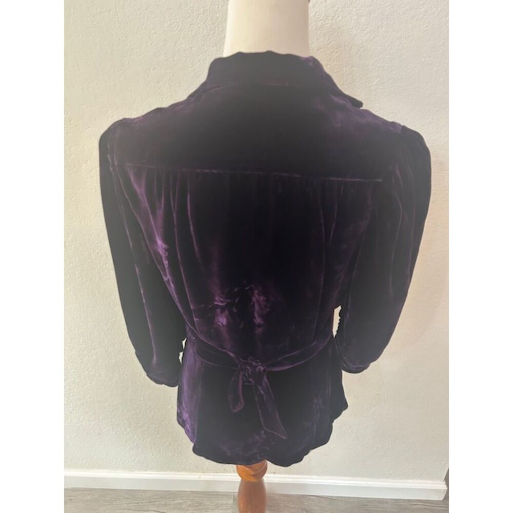 Purple Velvet Top - Picture 2 of 5